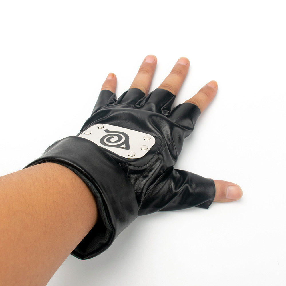 Găng Tay Cosplay Ninja Kakashi Konoha Logo - Da & Nhung, Thích Hợp Cho cosplay Và Đi Xe Đạp