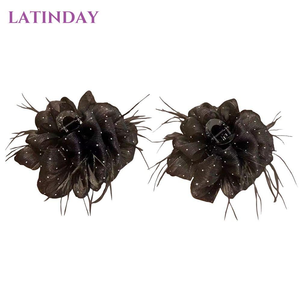 Móng vuốt tóc LATINDAY nhựa bong bóng bầu trời đầy sao, size 11/13cm, kẹp tóc nữ