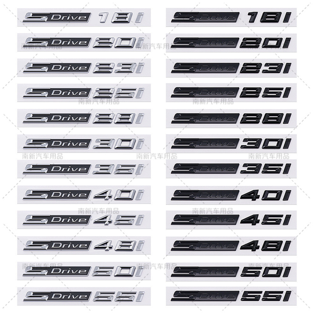 Thích hợp cho BMW / X5 X3 X6 SDrive Logo ô tô 28-Character Plate 35i Word Mark 40i Dấu chuyển vị 50i