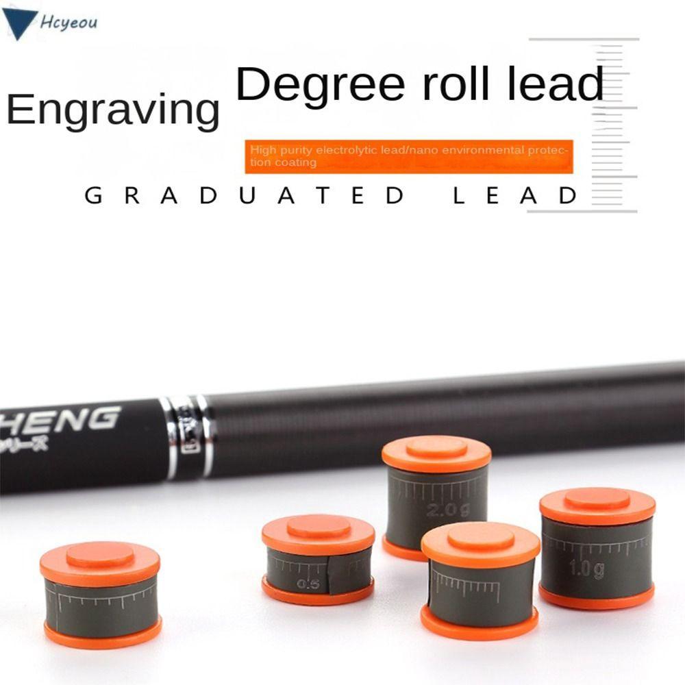 HCYEOU Chì Chì Chìm, Phụ Kiện Câu Cá Kẹp Tấm Chì Câu Cá, 2023 Chìm Da Cân Nhanh Gram Độ Mềm Câu Cá C