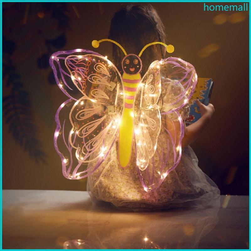 HO Angel 's Wings LED Wings DIY Craft Kits Lovely Girls Dress Up Dance Rally Đạo cụ
