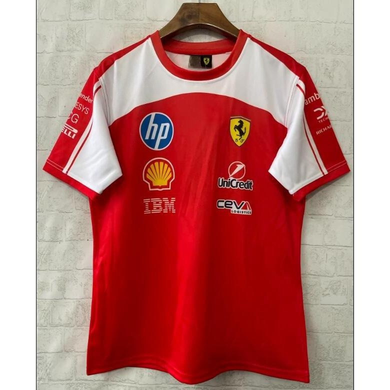 Scuderia Ferrari f1 2026 2027 Drivers Áo thun ngoại cỡ polo- Phiên bản kỷ niệm II 1: 1