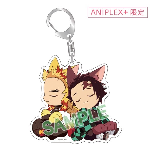 Demon Slayer: Nyaforme Acrylic Charm (Tanjiro & Kyojuro)