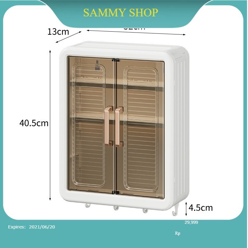 tủ dán tường nhà tắm đa năng jnochj đựng đồ nhà bếp tiện lợi, tủ đựng mỹ phẩm treo tường 7678 BABYBE