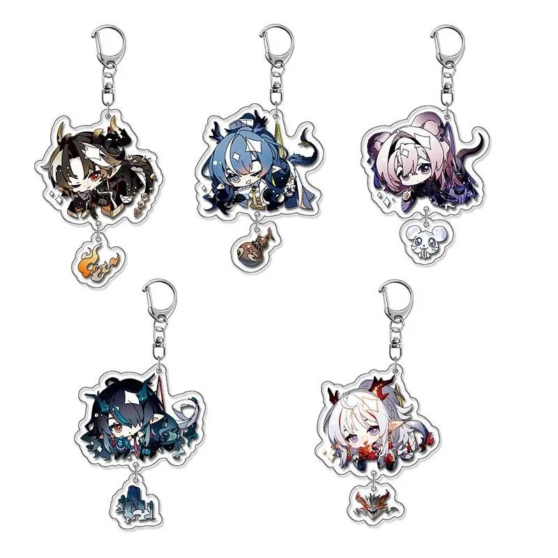 Móc khóa Arknights nhân vật Doctor Kaltsit Theresa Priestess Grani Mica Chibi phụ kiện trang trí bal