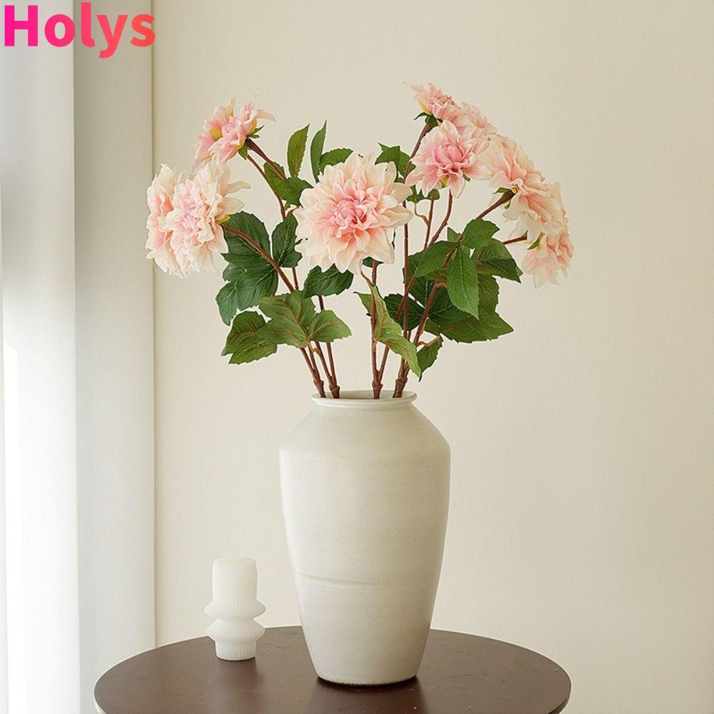 HOLYS Nhân Tạo Hoa Dahlia, Nhiều Màu Sắc Handmade Cảm Ứng Thật Dahlia, Trang Trí Phòng Hoa Chất Liệu