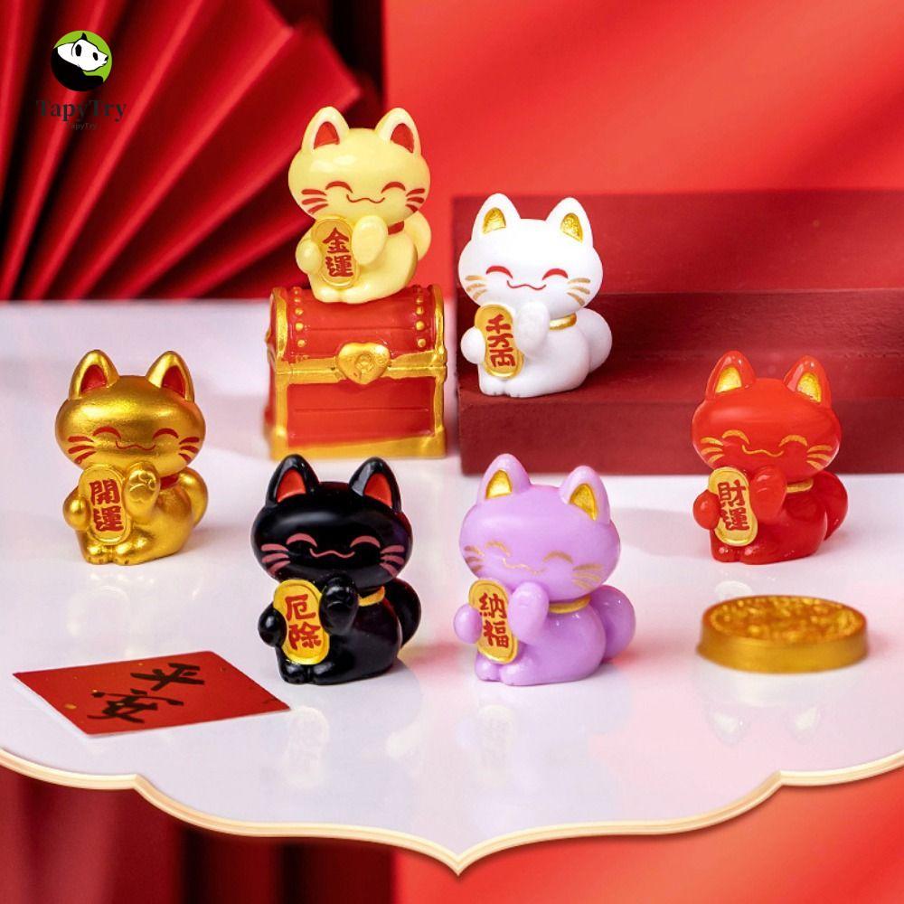 Tượng mèo may mắn ALISON, Tượng mèo may mắn tinh tế sáng tạo, Trang trí phong thủy Phim hoạt hình Mô