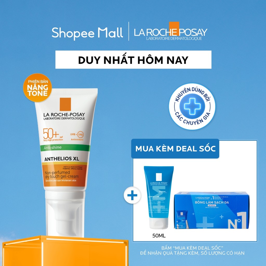 [PHIÊN BẢN NÂNG TONE] Kem chống nắng nâng tone cho da dầu La Roche-Posay Anthelios XL SPF50+ PA++++ 50ml