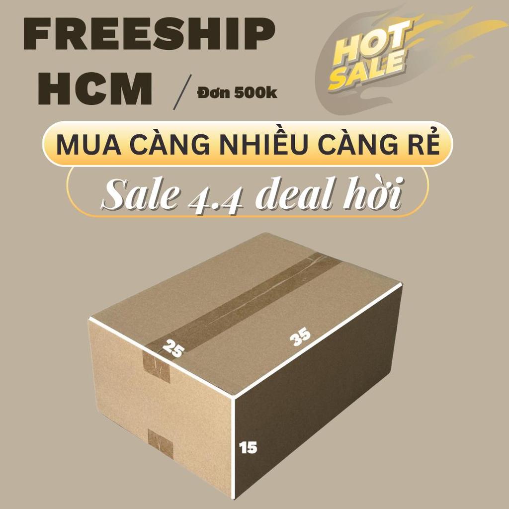 Hộp Carton Thường 35x25x15 Combo 50 Cái