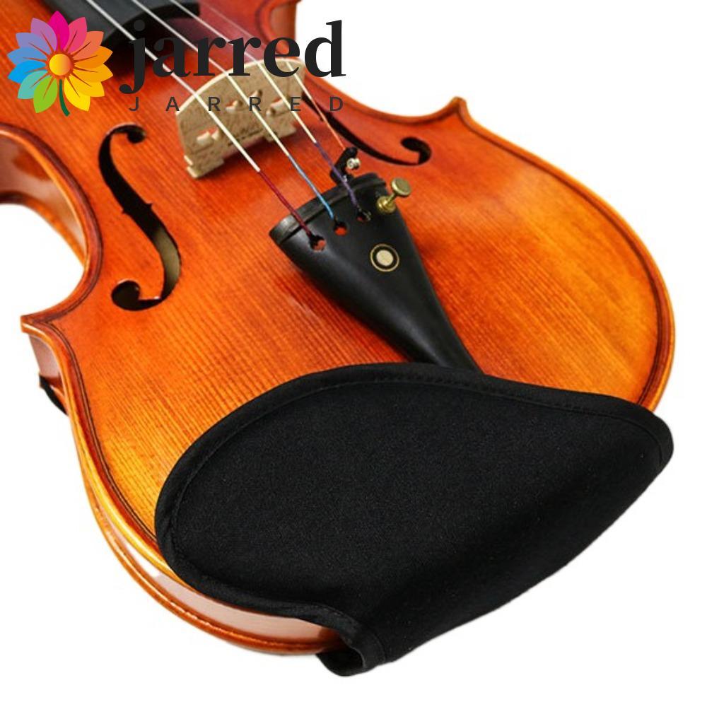JARRED Violin Vai Rest Pad, Cotton Đen / Đỏ Violin Chin Rest Pad, Fiddle Parts Cushion Soft Protecto