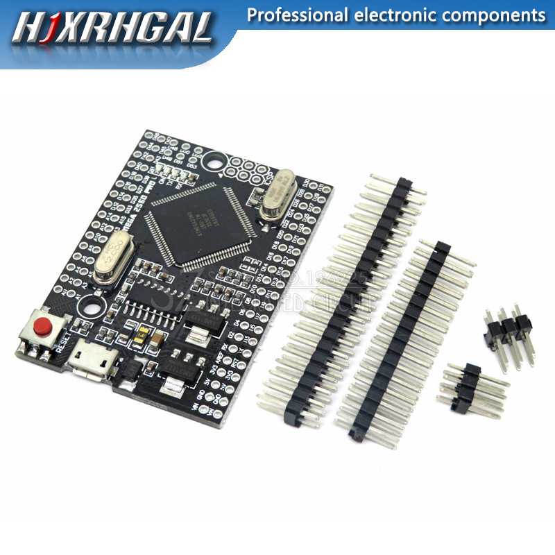 1 CHIẾC MEGA 2560 PRO Nhúng CH340G / ATMEGA2560-16AU Chip có pinheaders nam Tương thích cho arduino 
