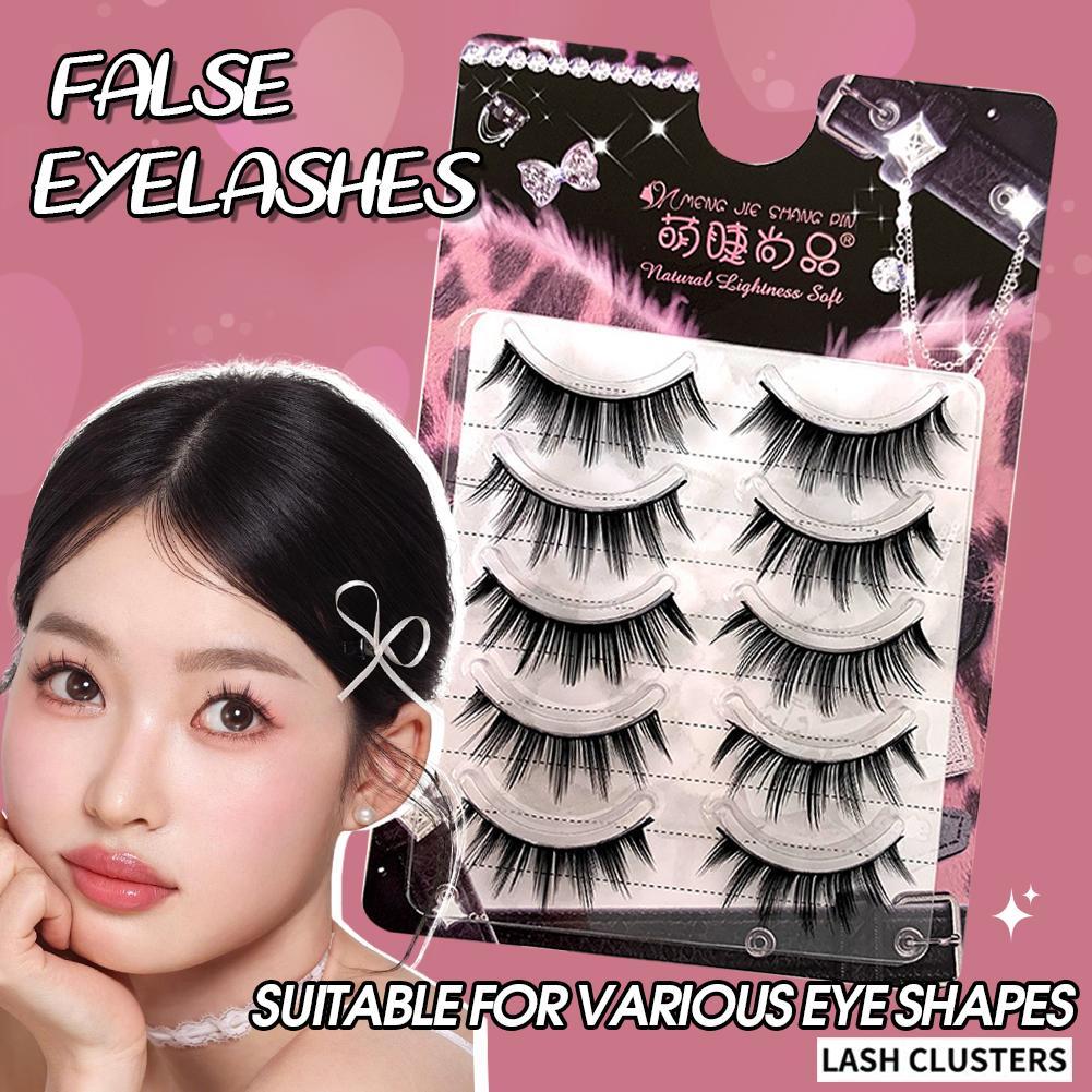 Manga Mi Dày Lông Mi Giả Anime 3D Chồn Lông Mi Giả Wispy 3D Lông Mi Mềm R2o5