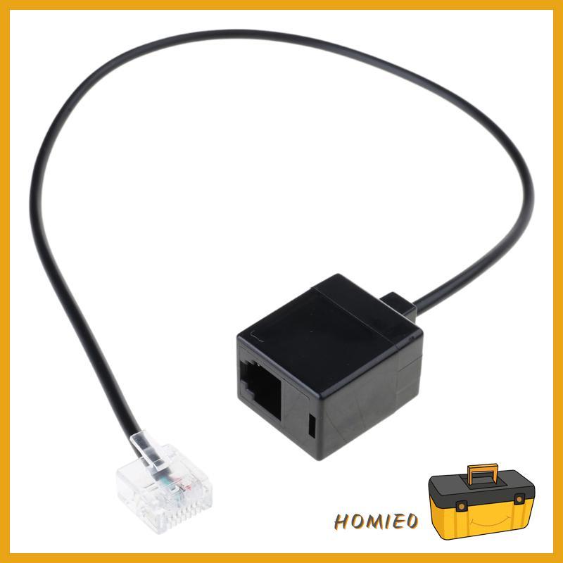Cáp chuyển đổi HOMIE RJ45 sang RJ11 cho kết nối cố định Dây RJ45 8P8C sang RJ11 6P6C