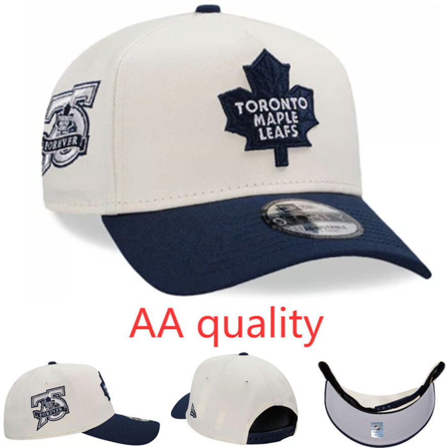 Mũ Snapback 9Forty A Frame Toronto Maple Leafs Kỷ niệm 75 Năm - Chrome Hai Tông Màu, Có Miếng Dán Bê
