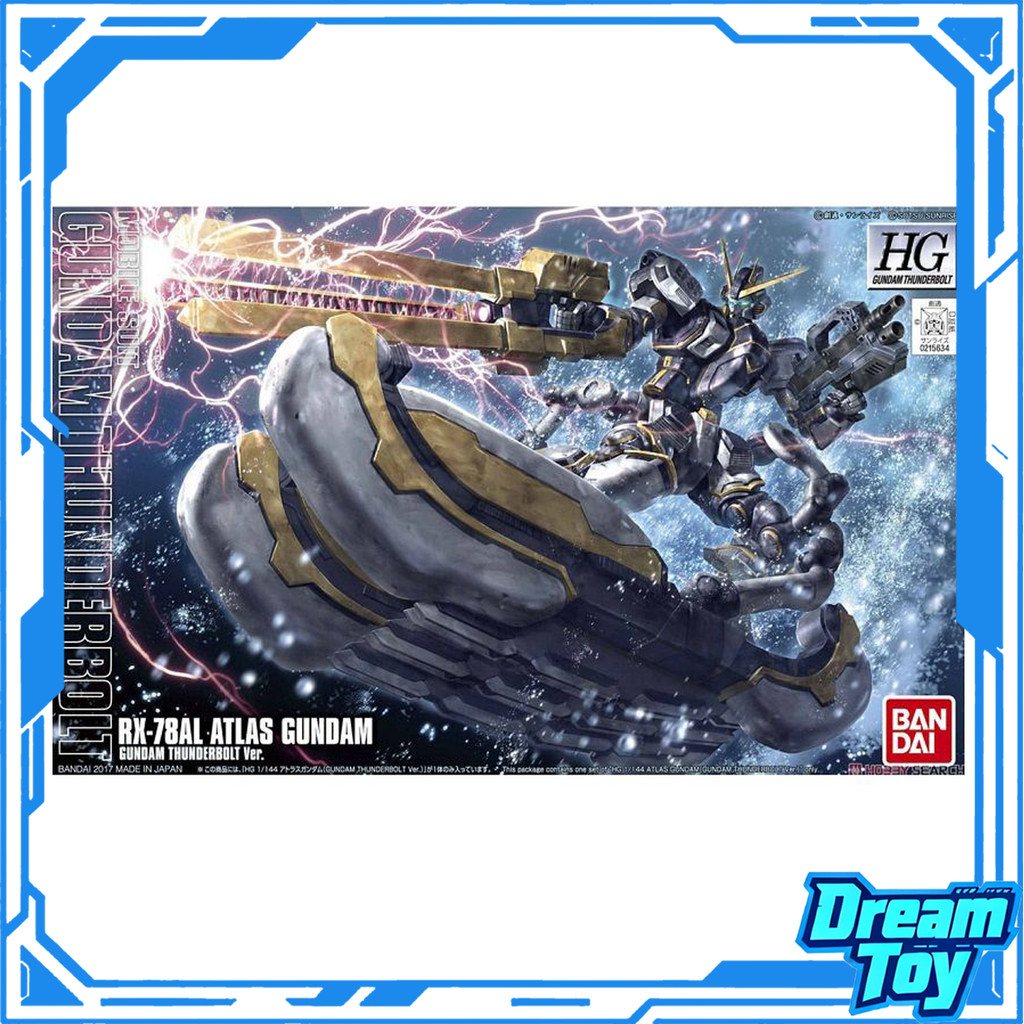 Bandai HG Gundam Thunderbolt RX-78AL Atlas Gundam – Di động dưới nước, Vũ khí cưa chùm tia khổng lồ,