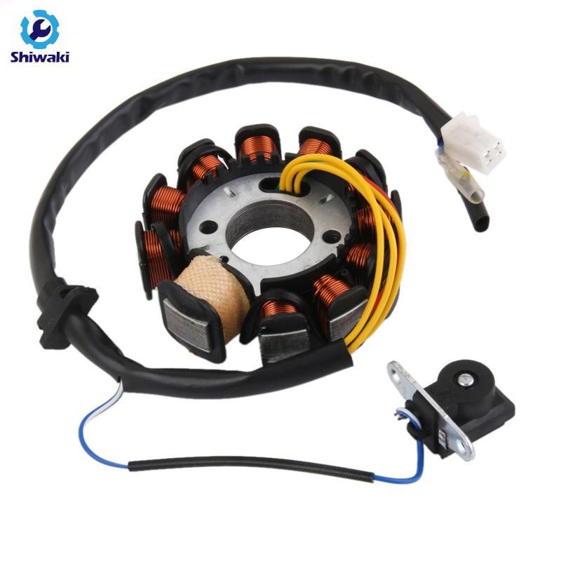 Shiwaki Đánh Lửa Magneto Stator Tấm 11 Cực Chất Lượng Cao Cho Xe Honda GY6 125 150