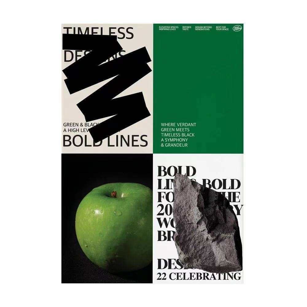 [Sẵn sàng] Túi cổ điển Hows Bắc Âu Trừu tượng Tranh hiện đại Poster Studio Cafe Trang trí Tranh nền 