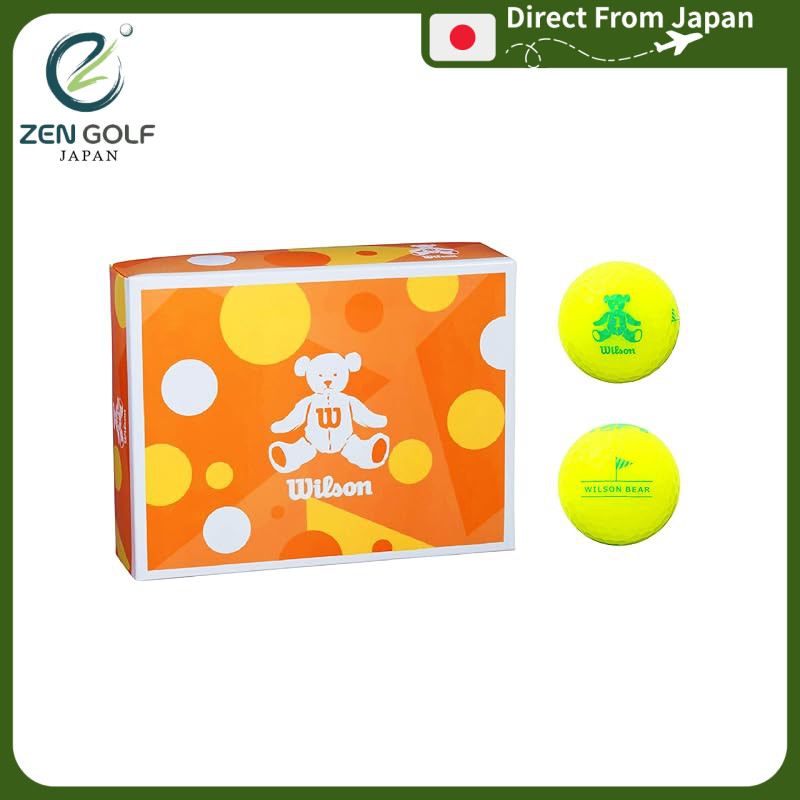 Wilson BEAR4 Golf Balls - Dozen (Pink, Yellow, White)