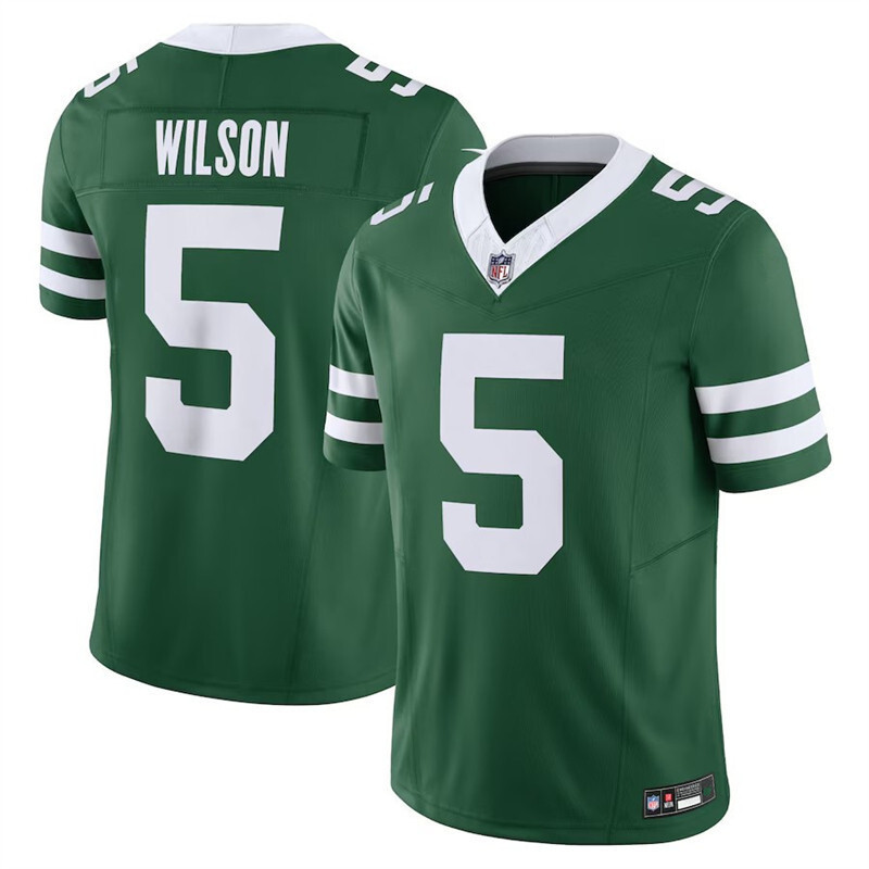Áo bóng bầu dục 2025 NFL New York Jets New York Jets 5 Wilson Jersey