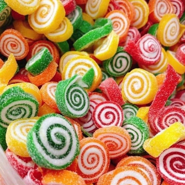 Hũ 500gr Kẹo Dẻo Trái cây/ Kẹo dẻo lốc xoáy Thái Lan