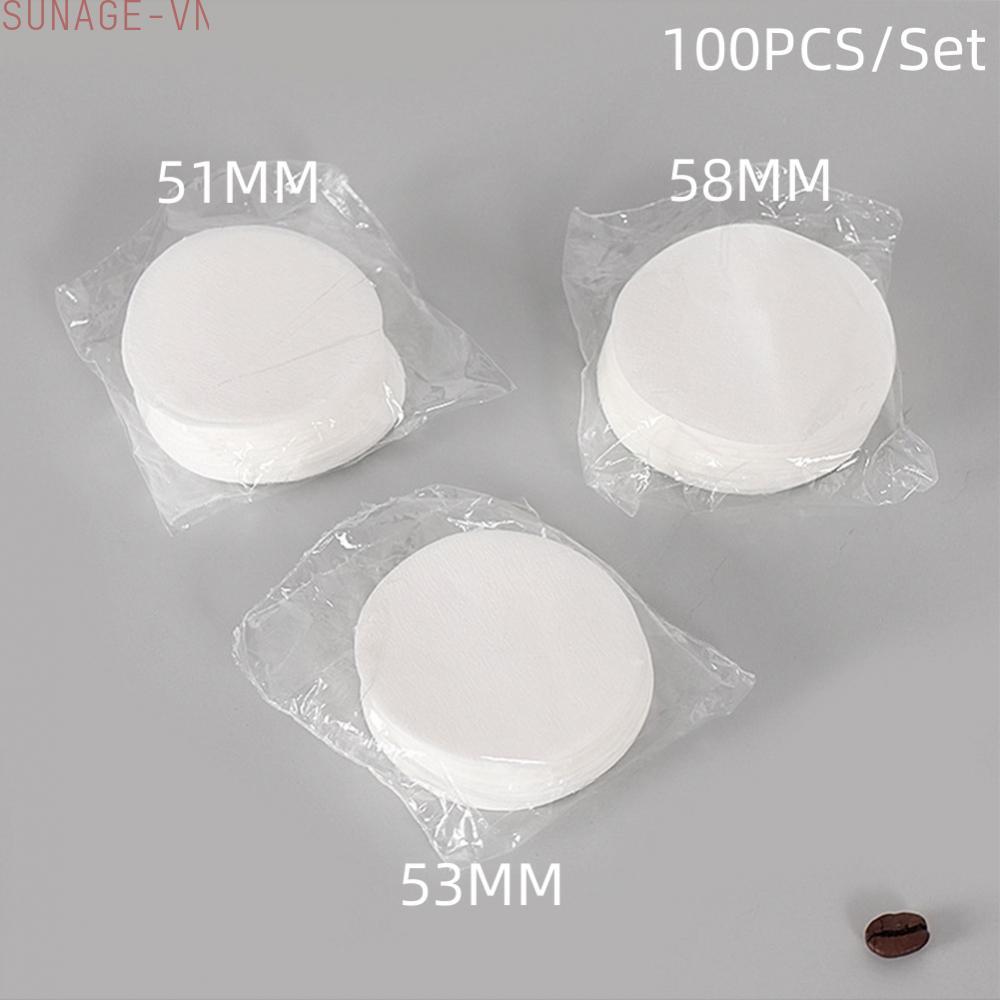 【SUNAGE】Minimal Coffee Liquid Spray Coffee Filters Paper 100Pcs 51mm 53mm 58mm【HOT Fashion】