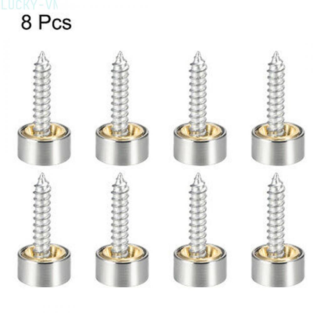 Mirror Screws Replace Furniture Nails Solid Brass Stainless Steel Table 8pcs