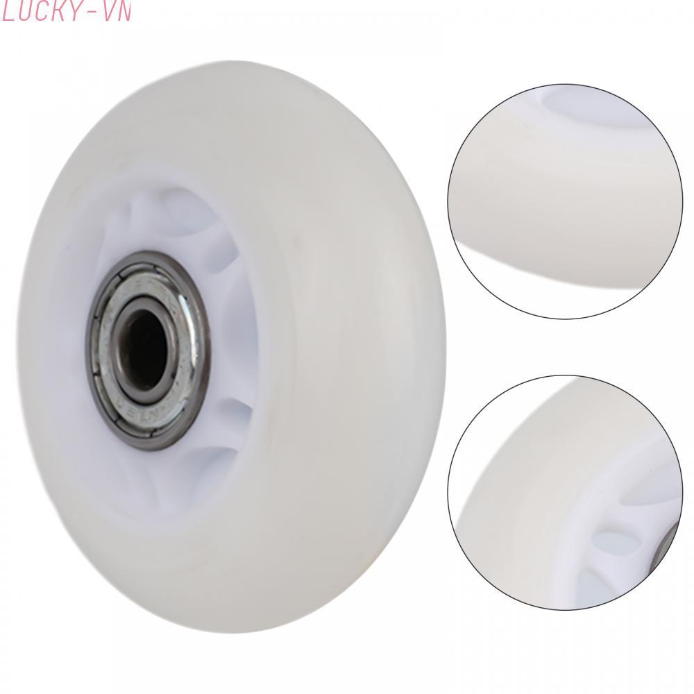 White Glowing Inline Skate Wheels Durable 64mm 70mm 72mm Wheels for Hockey Skate