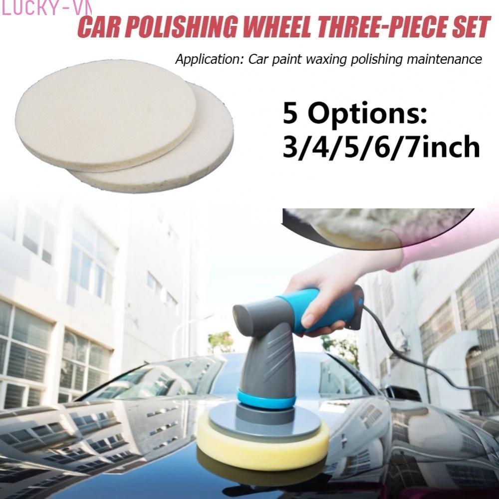 Ultra Soft Wool Felt Polishing Wheel for Glass and Stainless Steel (2pcs)