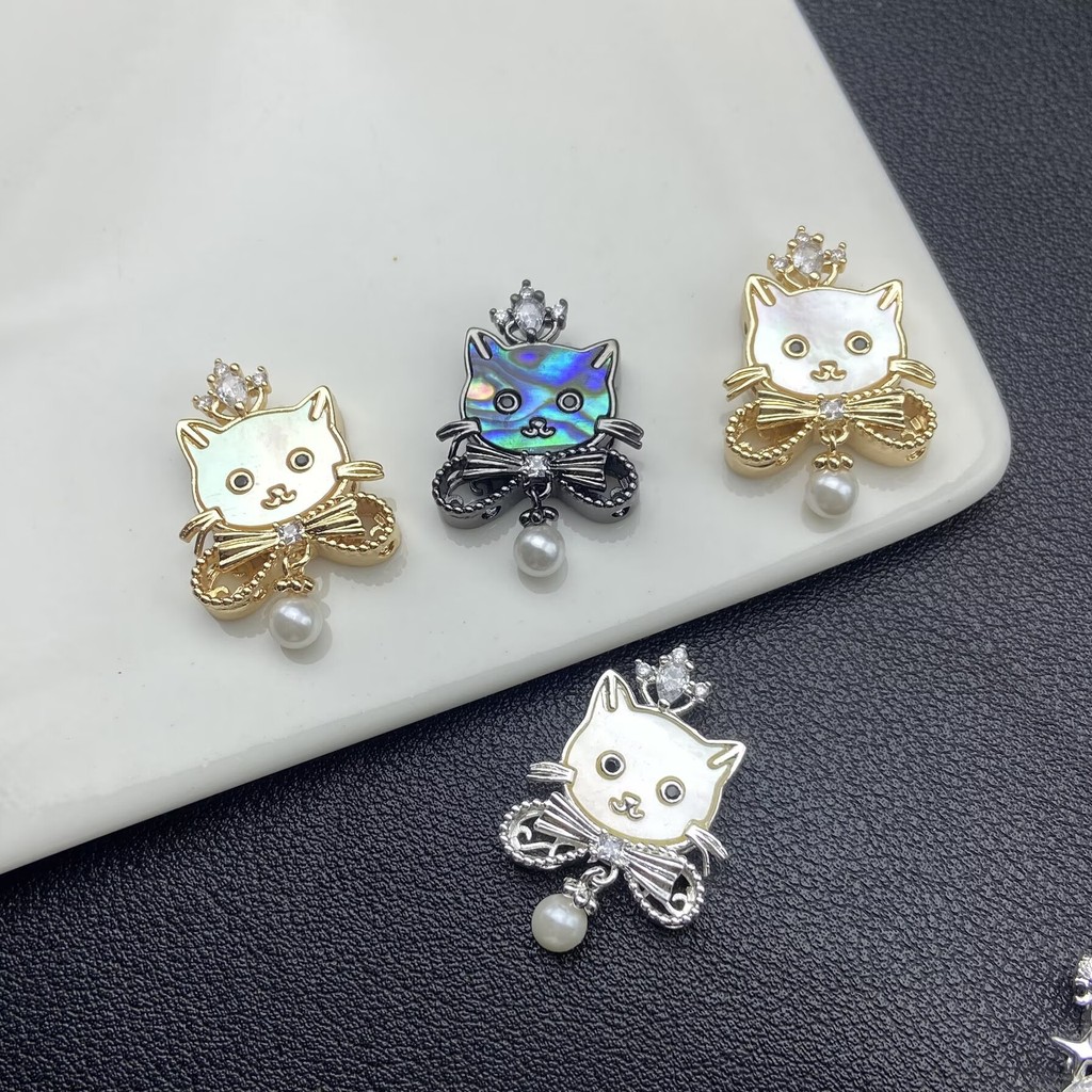 Mặt dây chuyền Kitty Fritillary Cat Crown DIY