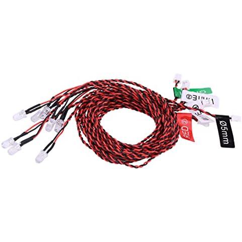 Đèn Tbest cho máy bay Rc, Bộ đèn chiếu sáng máy bay RC, Hệ thống chiếu sáng 8 đèn LED, Đèn nhấp nháy