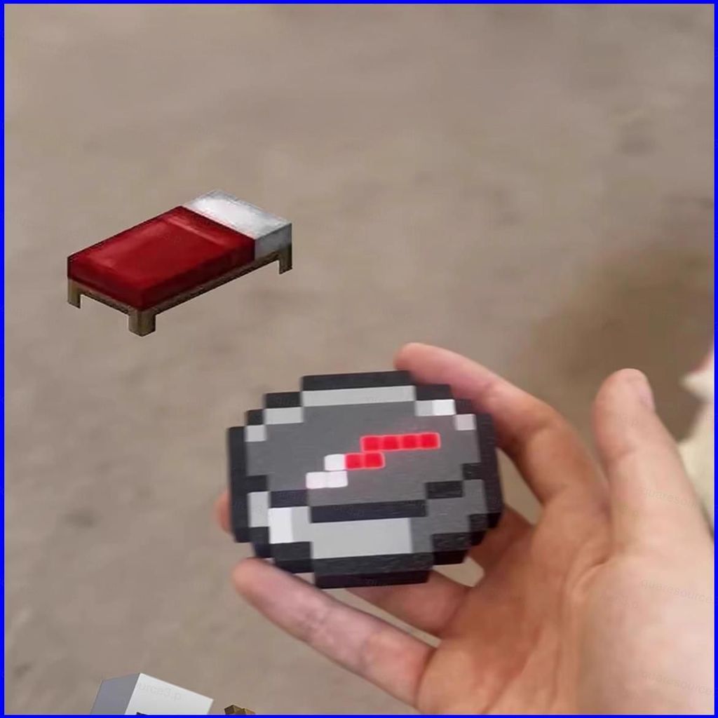 SQ3 Minecraft Pixel-style La bàn Màn hình điện tử Hiển thị quà tặng có thể sạc lại cho bộ sưu tập tr