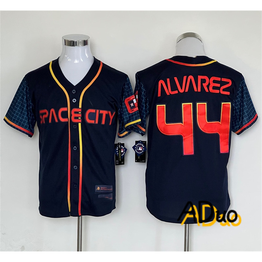 Áo Houston Astros số 44 Yordan Alvarez màu navy