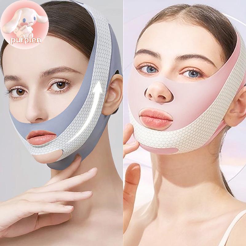Purplen Face-Lift With Sleep Face V Shaper Facial Slimming Bandage Relaxing Shape Lift Giảm Double C
