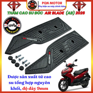 Thảm Cao Su Lót Chân Honda Air Blade AB 2020-2022, AB 2026, AB 2023-2025,125/150/160i Cao Su Đúc Dày