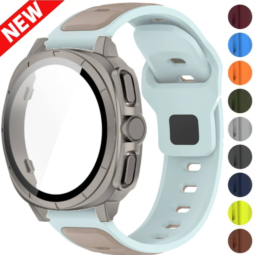 Ốp Kính Cường Lực Cho Samsung Watch 7 40mm 44mm Dây Đeo Bảo Vệ Dành Cho Samsung Galaxy Watch 7 44mm 