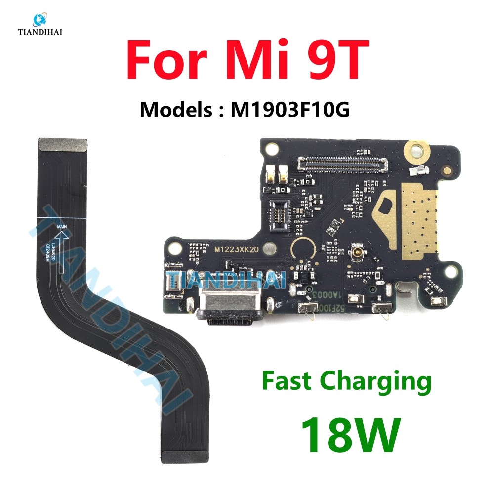 Dành Cho Xiaomi Mi 9T USB Sạc Ban Đầu Cắm Cổng Sạc Dock Main Board SUB Flex Cáp Micro M1903F10G