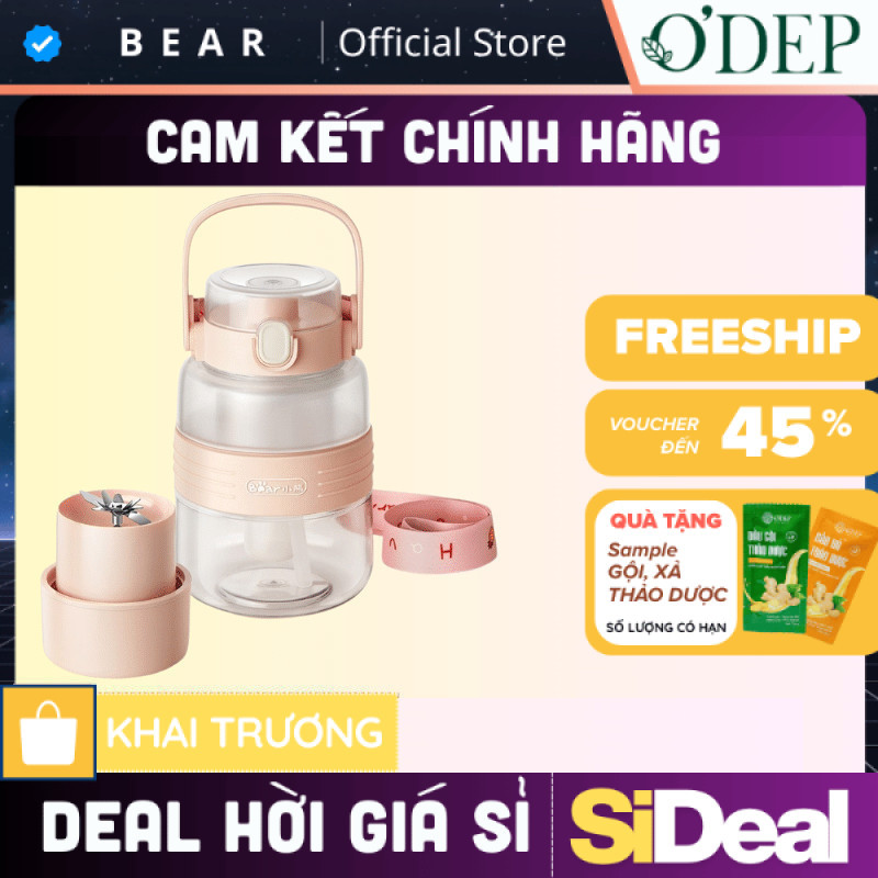 Máy xay sinh tố cầm tay Bear LLJ-P10X5, Hàng chính hãng - SIDEAL SIA