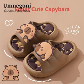 Giày đi nhà UNMEGONI, Dép trẻ em chống trượt thoải mái, Dép trẻ em Capybara hoạt hình trong nhà & ngoài trời cho bé trai và bé gái