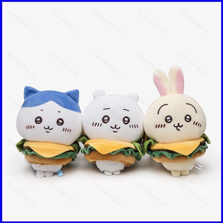 SV Chiikawa Hamburger Quần Áo Búp Bê Sang Trọng Cho Bé Gái Trang Trí Nhà hachiware Đồ Chơi Nhồi Bông