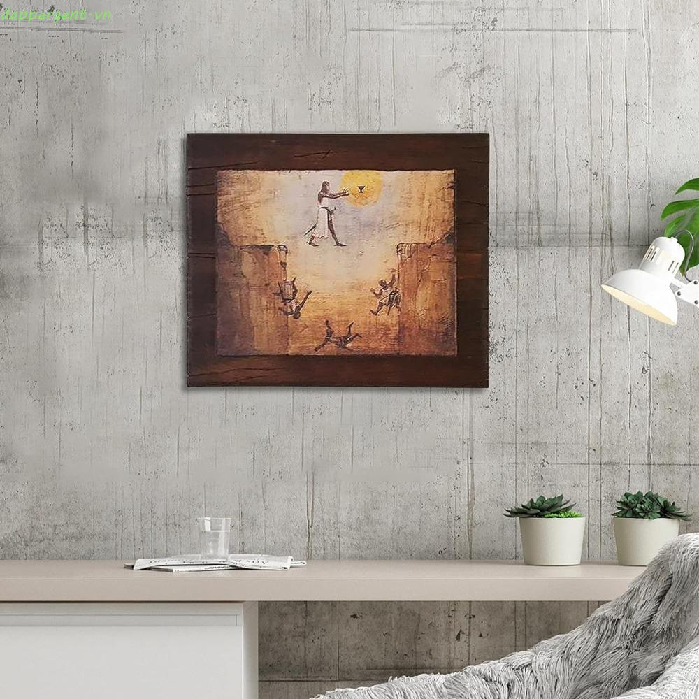 Bức tranh hiệp sĩ chén thánh DAPPERGENT, Bản sao đức tin Indiana-jones Leap of Faith bằng gỗ, Poster