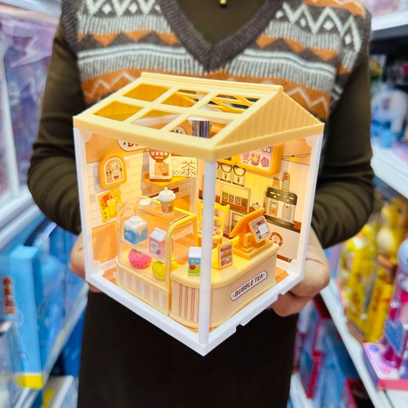 DIY Handmade Matching Mini Burger Shop Cake Ice Cream Shop Micro View House