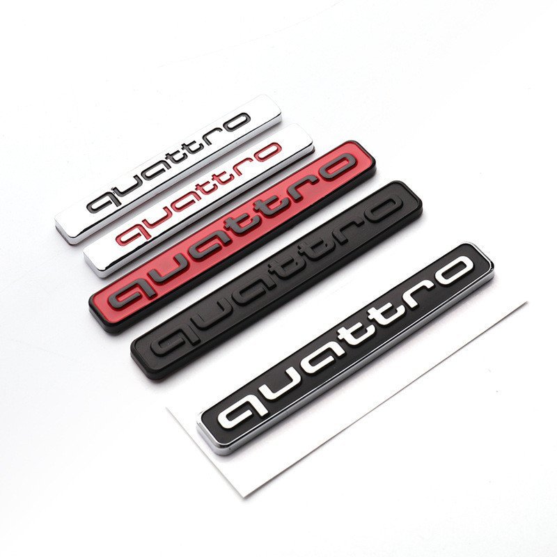 Thích Hợp Cho Xe Audi 4WD Quattro Logo Sửa Đổi 4WD Logo Phía Sau Thân Xe Miếng Dán 4WD Logo Phía Sau
