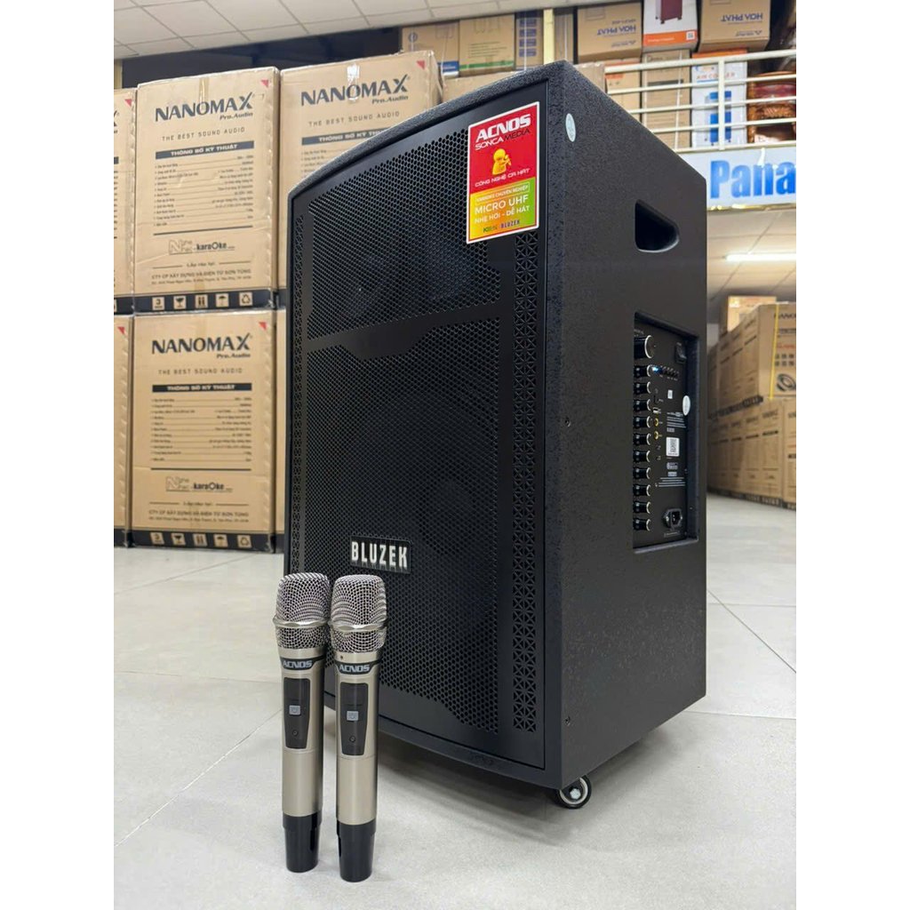 Loa kéo Acnos Bass 40cm, công suất 800W BZ68Neo - Hàng chính hãng