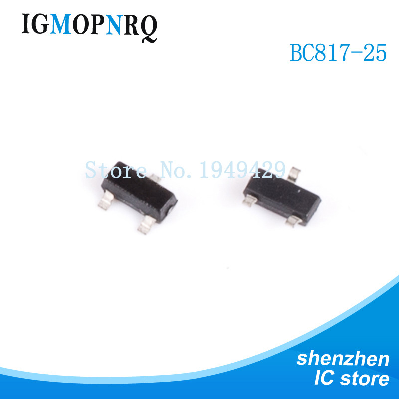 100 CÁI BC817 BC817-25 SOT-23 NPN 0.1A / 45V bóng bán dẫn đa năng MỚI