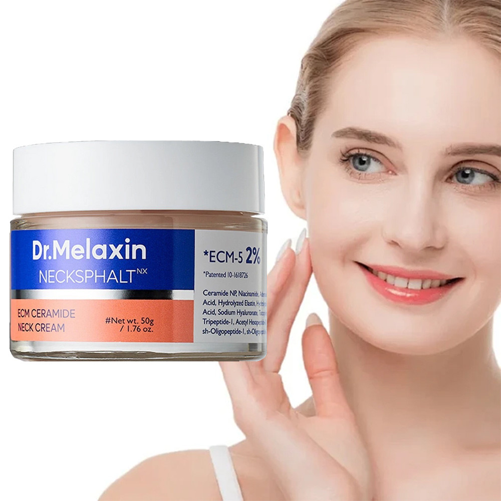 Dr.Melaxin Necksphalt ECM Barrier Cream for Anti-Aging Neck Skin, Tightening Wrinkles for an Even Sk