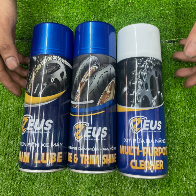 (Combo 3 Chai Zeus) Dưỡng Sên, Vệ Sinh Sên, Dưỡng Nhựa Nhám Zeus.