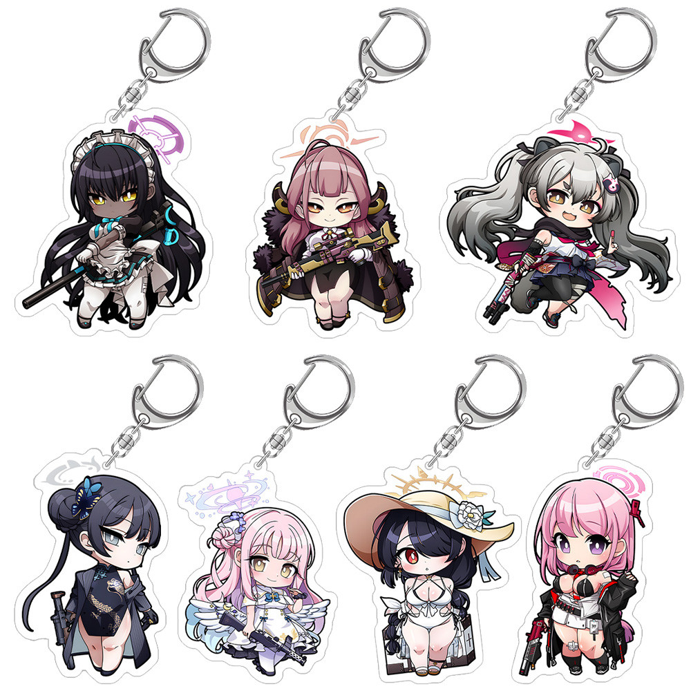 Blue Archive Shiroko Aru Iori Hina Ui Hoshino Serika Wakamo Chinatsu Kayoko Haruna Ayane Chibi Anime