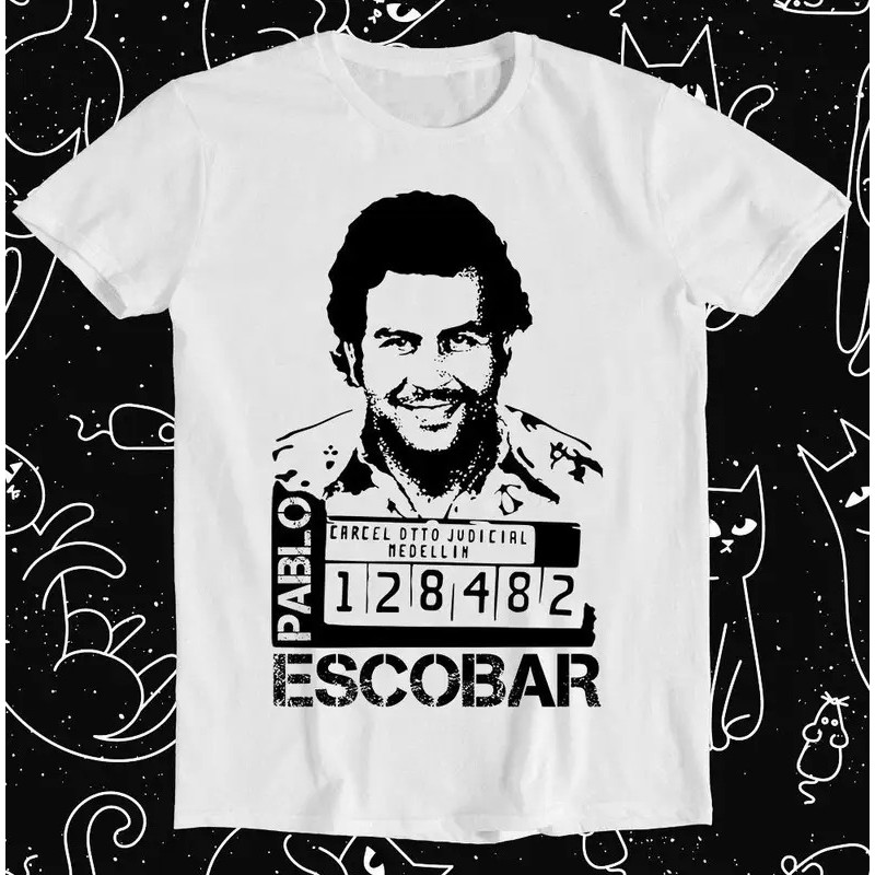 Pablo Escobar Colombia Khẩu hiệu Narcos Nhóm quà tặng ngộ nghĩnh Áo thun phong cách dành cho nam và 
