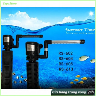 Máy Lọc Đa Năng RS 602/603 Cho Bể Cá - Kết Hợp Lọc Nước, Tạo Oxy Và Thác Nước Trang Trí, Thiết Kế Nhỏ Gọn, Dễ Lắp Đặt