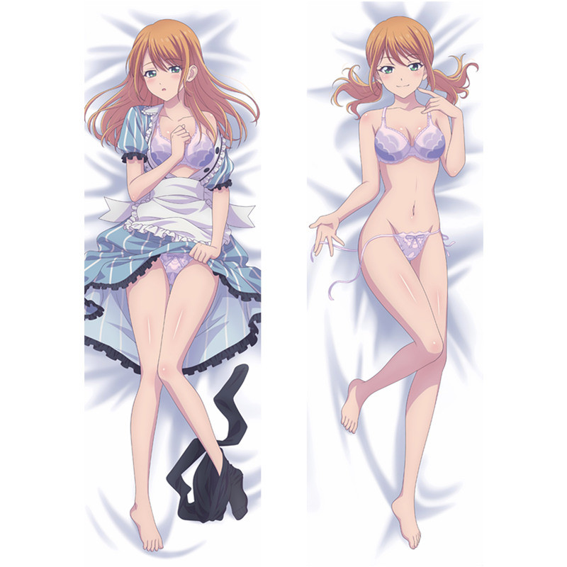 Mới Gợi Cảm Anime crunchyroll Tsukishima Riho Luminasta Dakimakura Ốp Lưng Ôm Thân Gối Đệm Dành Cho 